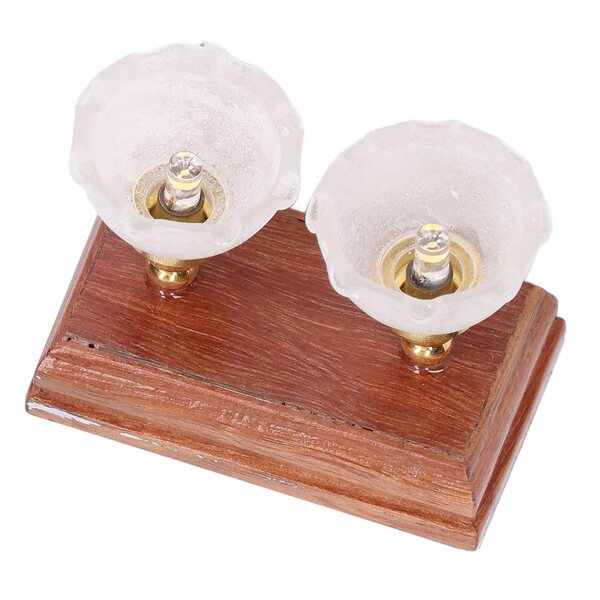 Lampada LED miniatura per casa delle bambole con doppia luce 3W decorativa