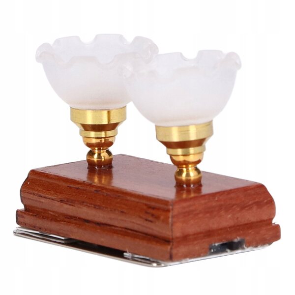 Lampada LED miniatura per casa delle bambole con doppia luce 3W decorativa