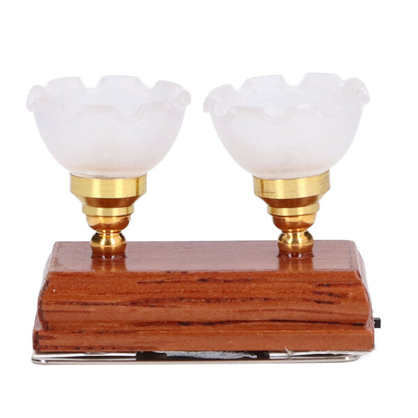 Lampada LED miniatura per casa delle bambole con doppia luce 3W decorativa