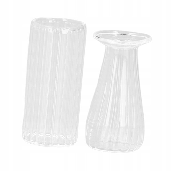 Mini vaso in vetro per casetta delle bambole 1:12 decorativo e realistico