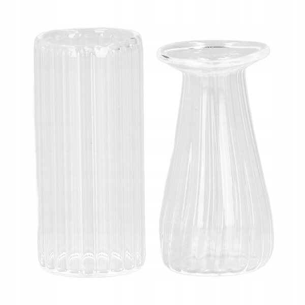 Mini vaso in vetro per casetta delle bambole 1:12 decorativo e realistico