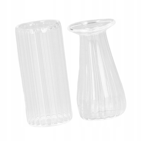 Mini vaso in vetro per casetta delle bambole 1:12 decorativo e realistico