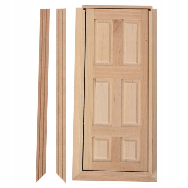 Mini porte in legno per casa delle bambole 1:12 accessori decorativi DIY