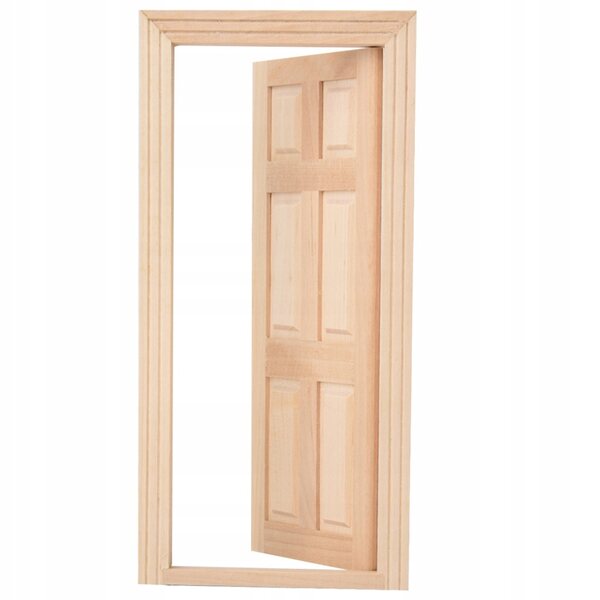 Mini porte in legno per casa delle bambole 1:12 accessori decorativi DIY