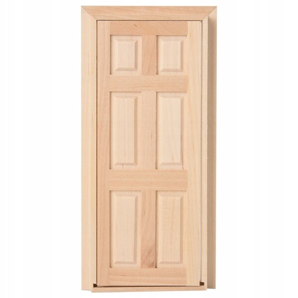 Mini porte in legno per casa delle bambole 1:12 accessori decorativi DIY
