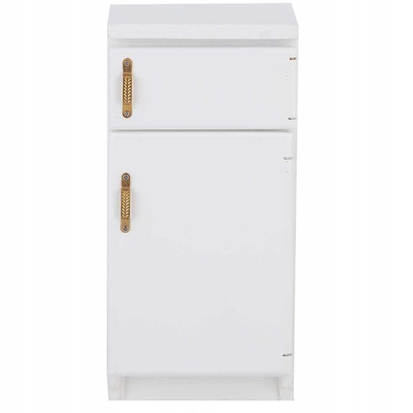 Mini frigorifero bianco in scala 1:12 modello realistico e compatto per accessori cucina