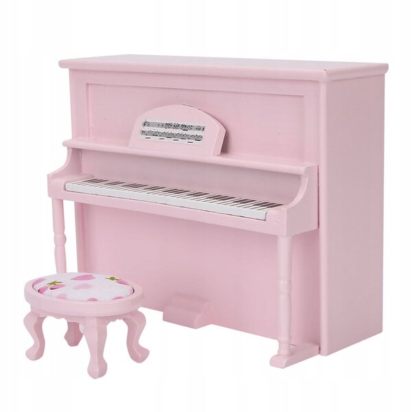 Mini Fortepiano in Legno 1:12 per Casa delle Bambole, Elegante e Durevole