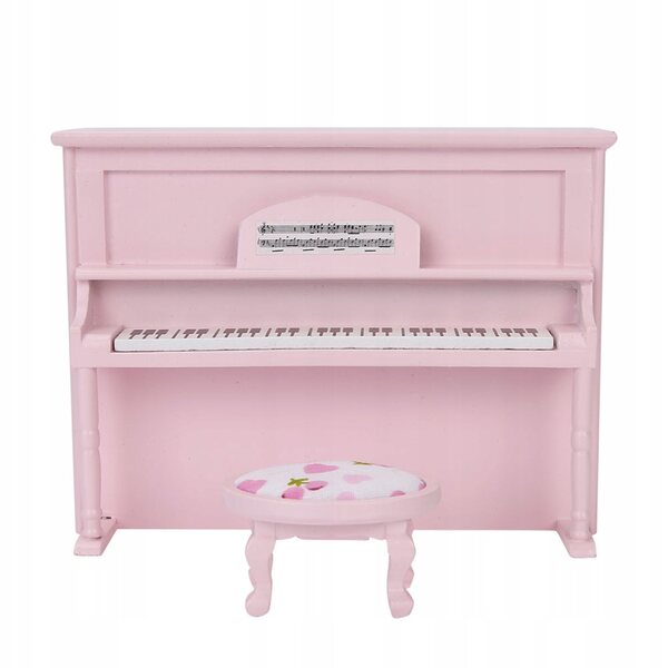 Mini Fortepiano in Legno 1:12 per Casa delle Bambole, Elegante e Durevole