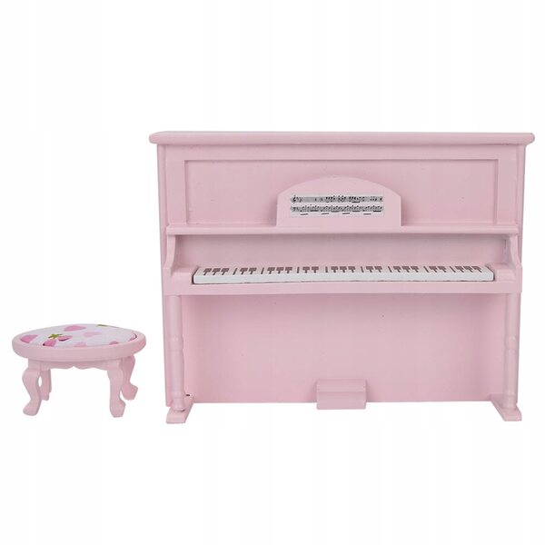 Mini Fortepiano in Legno 1:12 per Casa delle Bambole, Elegante e Durevole