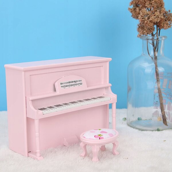 Mini Fortepiano in Legno 1:12 per Casa delle Bambole, Elegante e Durevole