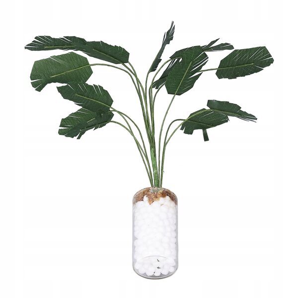 Miniatura albero banana 1:12 in bottiglia di vetro per casa delle bambole