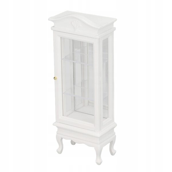 Miniatura armadio in legno scala 1:12 per casa delle bambole, design bianco
