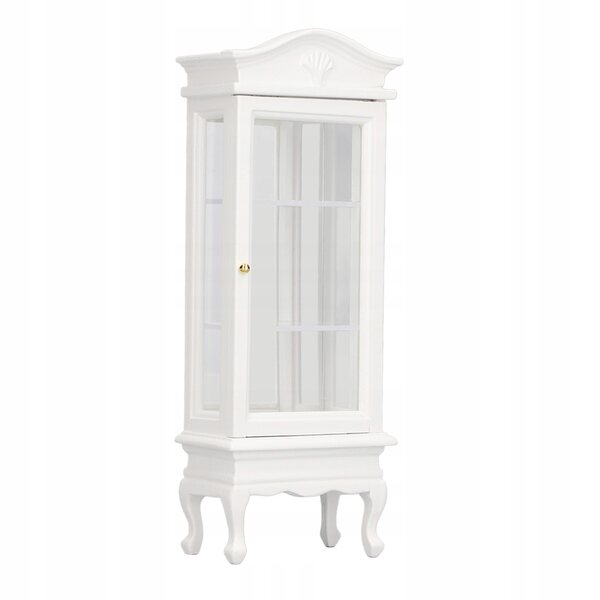 Miniatura armadio in legno scala 1:12 per casa delle bambole, design bianco