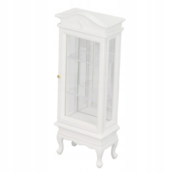 Miniatura armadio in legno scala 1:12 per casa delle bambole, design bianco