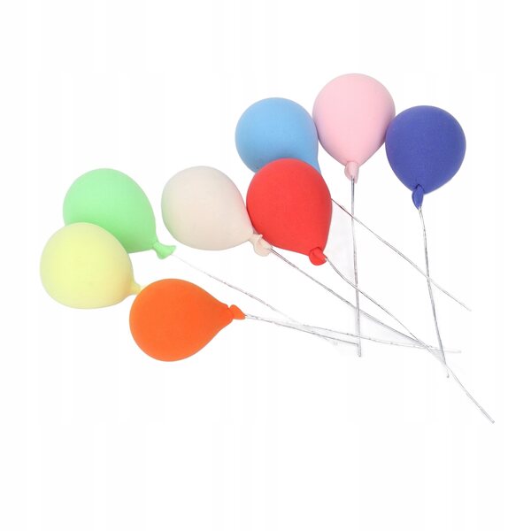 Set 8 Miniature Palloncini Colorati Scala 1:12 per Case delle Bambole e Decorazioni