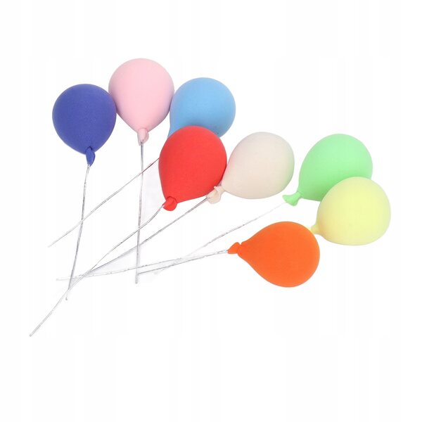 Set 8 Miniature Palloncini Colorati Scala 1:12 per Case delle Bambole e Decorazioni
