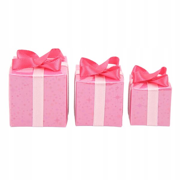 3 dekorative Mini-Papierboxen für Puppenhäuser im Maßstab 1:12