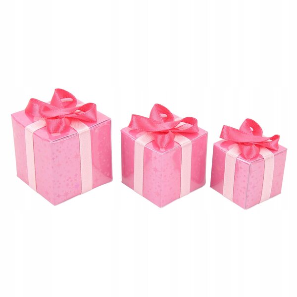 3 dekorative Mini-Papierboxen für Puppenhäuser im Maßstab 1:12