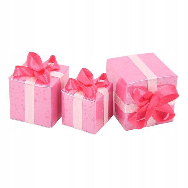 3 dekorative Mini-Papierboxen für Puppenhäuser im Maßstab 1:12