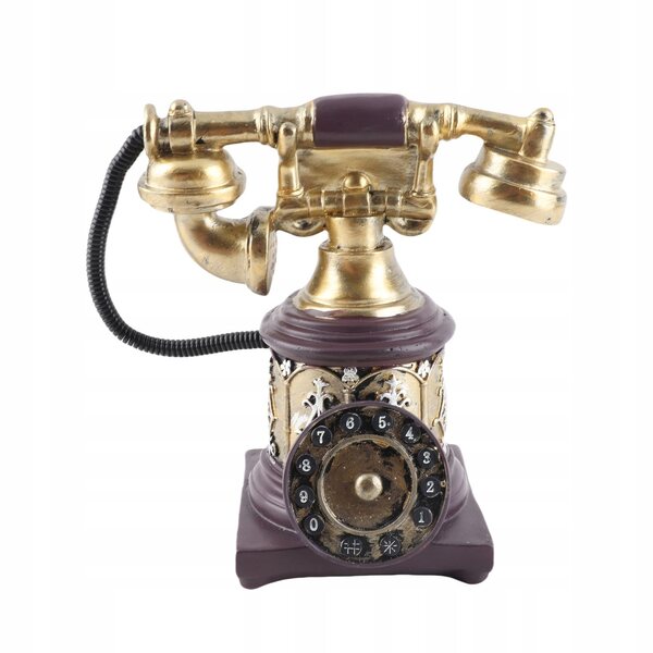 Vintage-Telefondekoration aus antikem Kunstharz für Zuhause und Büro im Retro-Stil