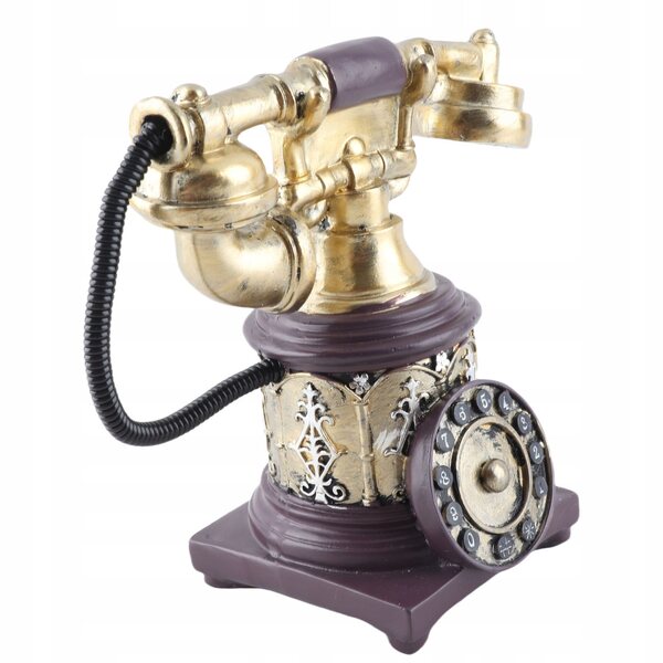 Vintage-Telefondekoration aus antikem Kunstharz für Zuhause und Büro im Retro-Stil
