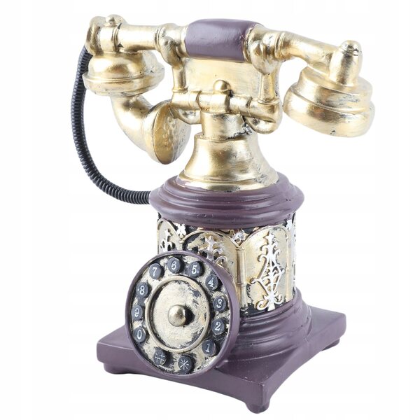 Vintage-Telefondekoration aus antikem Kunstharz für Zuhause und Büro im Retro-Stil