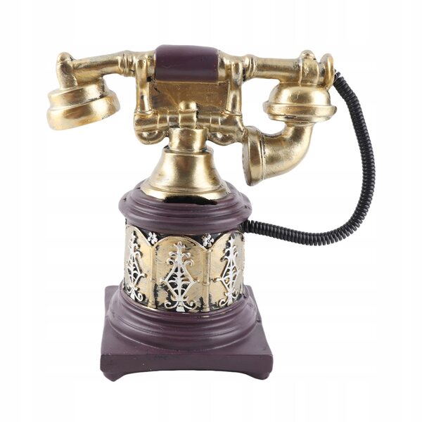 Vintage-Telefondekoration aus antikem Kunstharz für Zuhause und Büro im Retro-Stil
