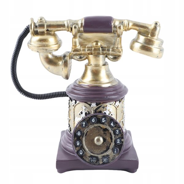 Vintage-Telefondekoration aus antikem Kunstharz für Zuhause und Büro im Retro-Stil
