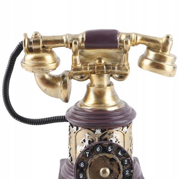 Vintage-Telefondekoration aus antikem Kunstharz für Zuhause und Büro im Retro-Stil