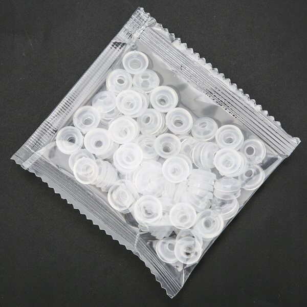 100 farbige Kunststoffaugen 10 mm für Puppen, Bären und Bastelarbeiten