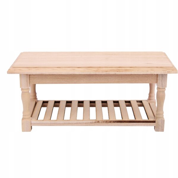 Mini Tavolo in Legno 1:12 per Casa delle Bambole, Modello Elegante e Durevole