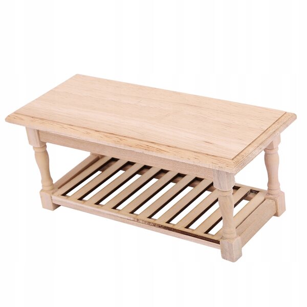Mini Tavolo in Legno 1:12 per Casa delle Bambole, Modello Elegante e Durevole