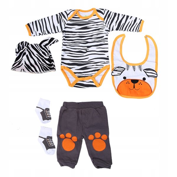 Komplettes Kleidungsset für Babypuppen im Alter von 0 bis 3 Monaten, weiche und sichere Kleidung