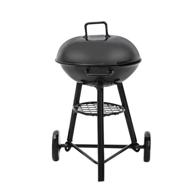 Mini casa per bambole 1:12 con accessori esterni e barbecue - modello rotondo