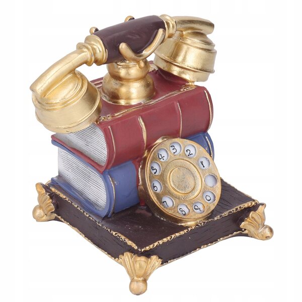 Modello telefono vintage in resina décor elegante e resistente