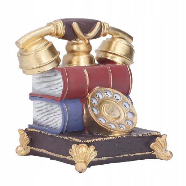 Modello telefono vintage in resina décor elegante e resistente