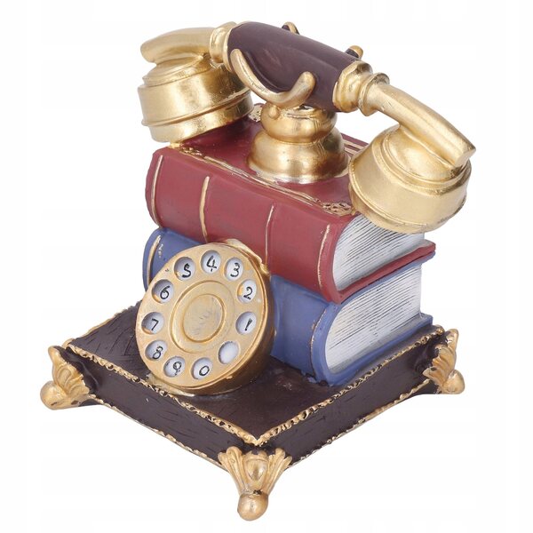 Modello telefono vintage in resina décor elegante e resistente