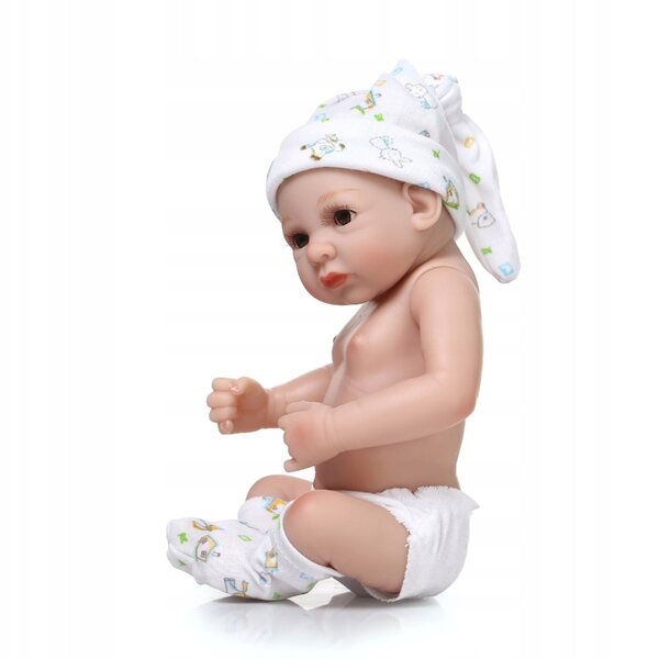 25 cm große Reborn-Puppe mit wasserdichtem Vinvl-Silikonkörper und Baumwollkleidung
