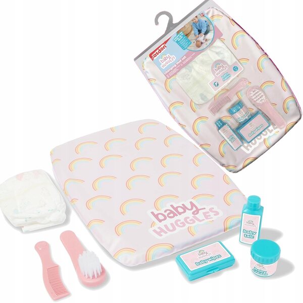Puppenpflegeset mit Windelwechsel und Zubehör, Simba Baby Huggles