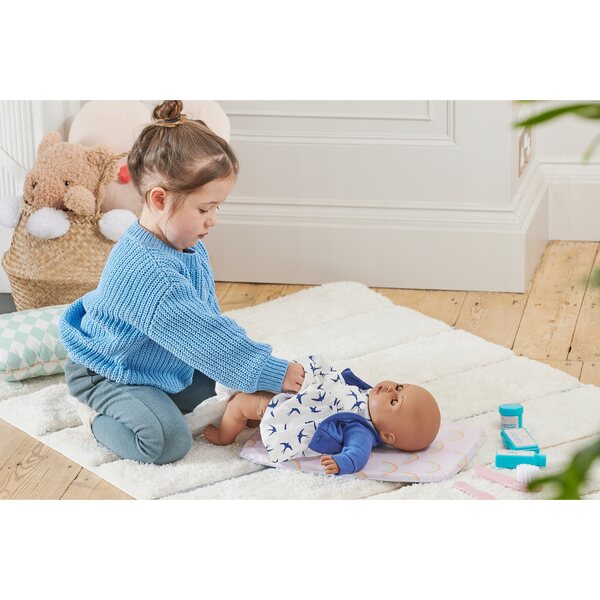 Puppenpflegeset mit Windelwechsel und Zubehör, Simba Baby Huggles