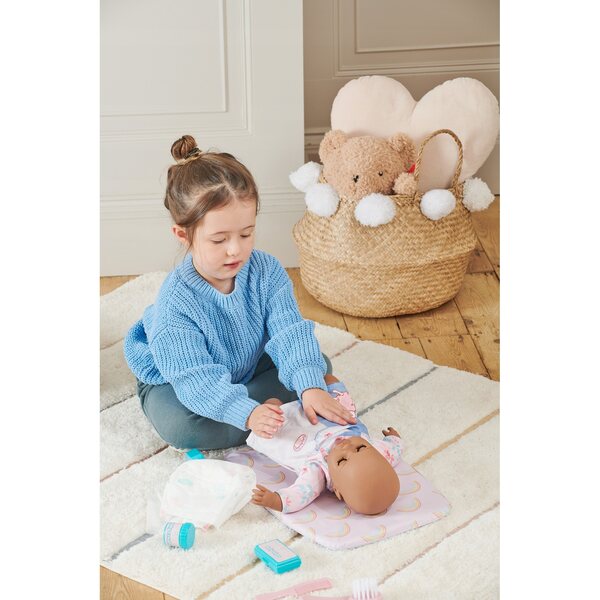 Puppenpflegeset mit Windelwechsel und Zubehör, Simba Baby Huggles