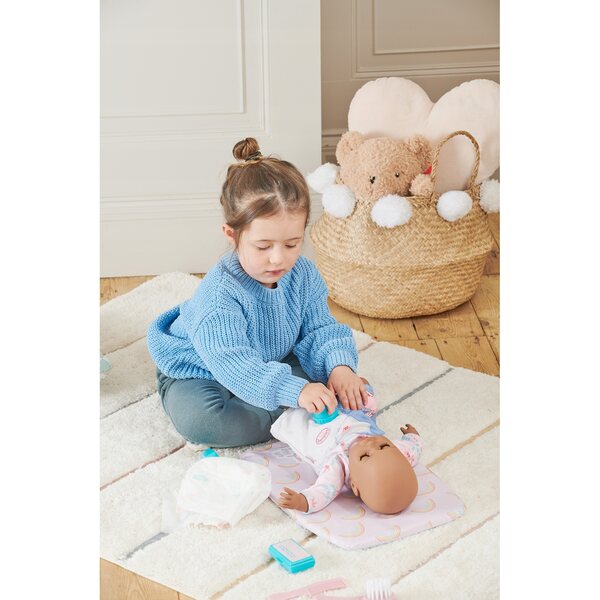 Puppenpflegeset mit Windelwechsel und Zubehör, Simba Baby Huggles