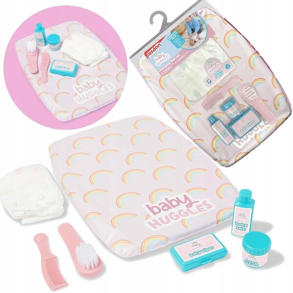Puppenpflegeset mit Windelwechsel und Zubehör, Simba Baby Huggles