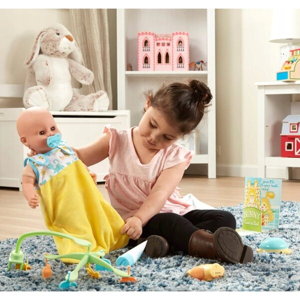 Melissa & Doug per bambini 3+ set per la cura delle bambole - mettere a dormire e prendersi cura