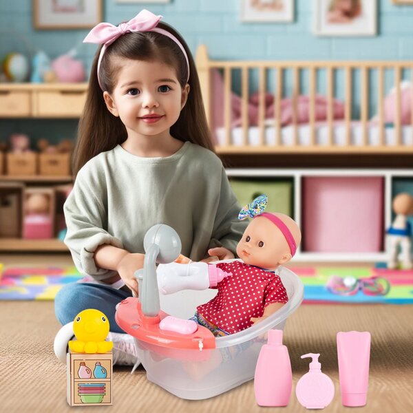 Lust auf Puppen mit Zubehör und Babyparty, Lernspiel