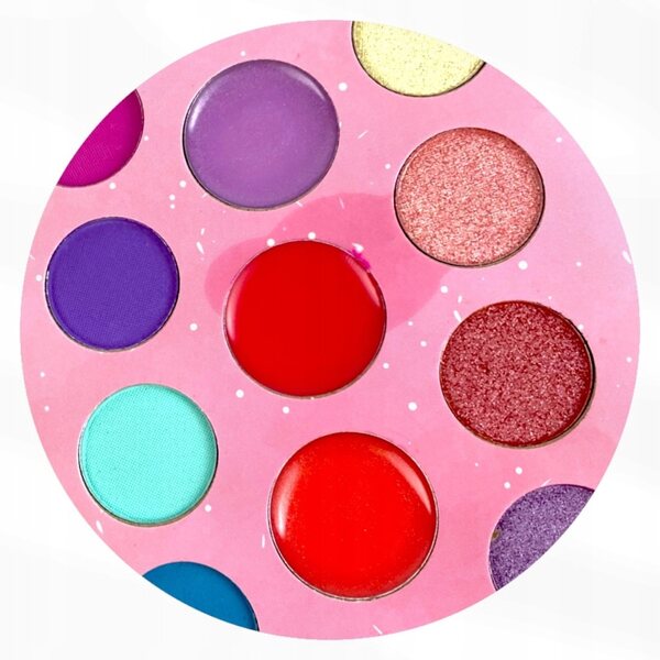 Kreatives Make-up-Set für Kinder mit bunter Palette und Spiegel, leicht zu waschen