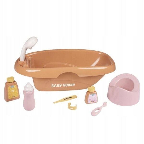 Smoby Baby Nurse Set vasca da bagno per bambole 42 cm con accessori inclusi