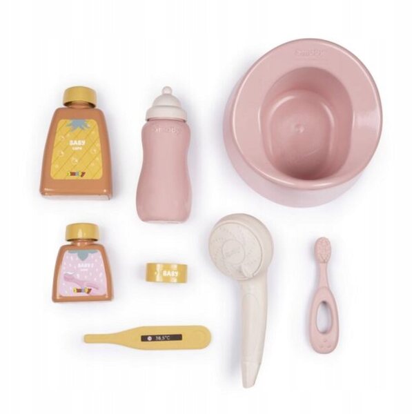 Smoby Baby Nurse Set vasca da bagno per bambole 42 cm con accessori inclusi