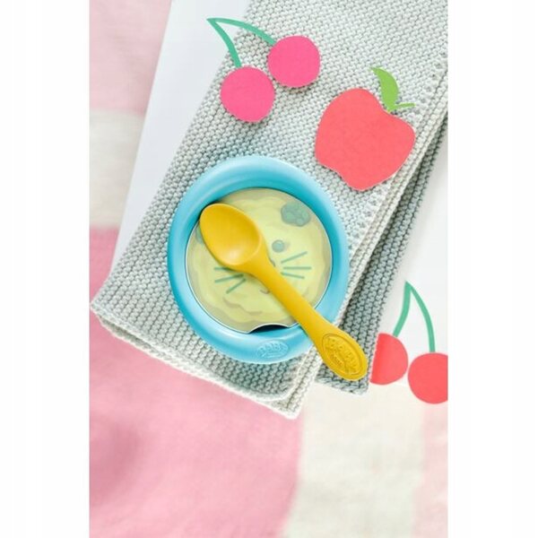 Baby Born Set di Pasti per Bambole con Piatti Magici e Cucchiaio