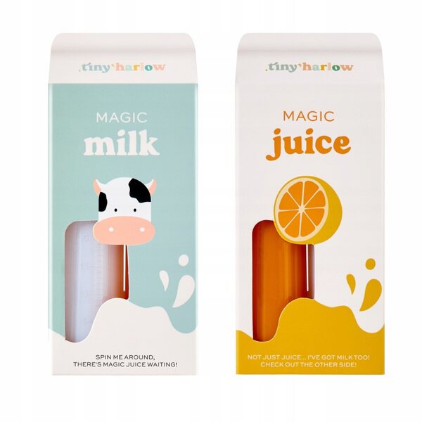 Set Tiny Harlow Magic Bottles für Puppen mit Milch und Saft 9,5 cm
